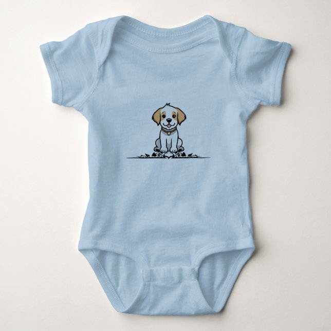 Bodysuit für Welpen-Liebe Baby Strampler (Vorderseite)
