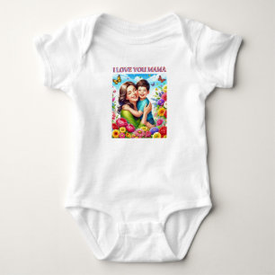 BODYSUIT Ich liebe dich Mama Baby Strampler