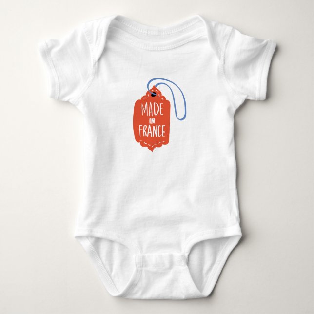 Bodysuit Made in France Baby Strampler (Vorderseite)