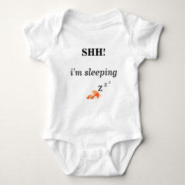Bodysuit - SHH I m sleeping zzz Baby Fox Baby Strampler