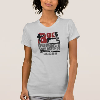 Boe Hochschuldamen-vorderes Logo T-Shirt