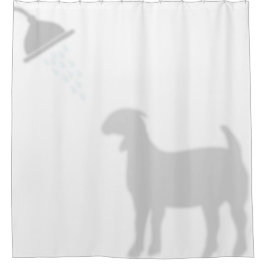 Boer Goat Shadow Silhouette Shadow Buddies Duschvorhang