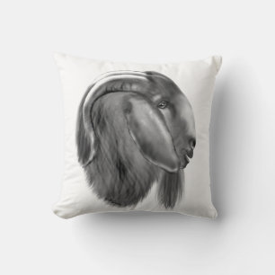 Boer Goat Sketch Herdenname Ziege Kissen