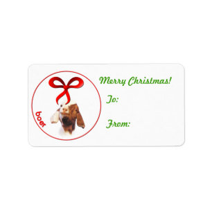 Boer Goat Weihnachtsgeschenk Tag Sticker Adressaufkleber