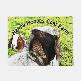 Boer Goats Er macht sein Ding! IHR TEXT Fußmatte