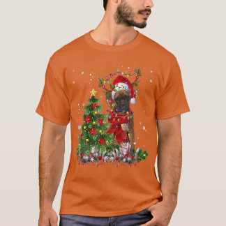 Boer Rentier Weihnachtsbaum Lichtdekoration Weihna T-Shirt