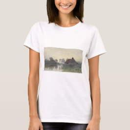 Boer Zuhause auf dem Wasser in Morgennebel T-Shirt