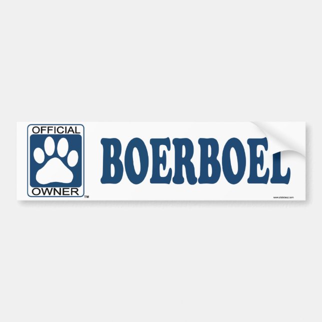 Boerboel Blau Autoaufkleber (Vorne)