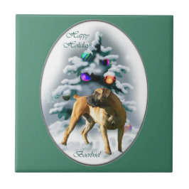 Boerboel Christmas Fliese