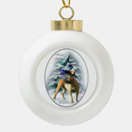 Boerboel Christmas Keramik Kugel-Ornament