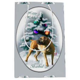 Boerboel Christmas Mittlere Geschenktüte