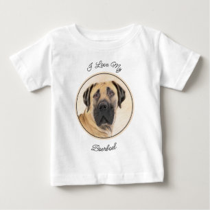 Boerboel-Malerei - Niedliche Original Hunde-Kunst Baby T-shirt