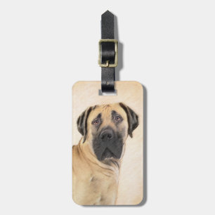 Boerboel-Malerei - Niedliche Original Hunde-Kunst Gepäckanhänger