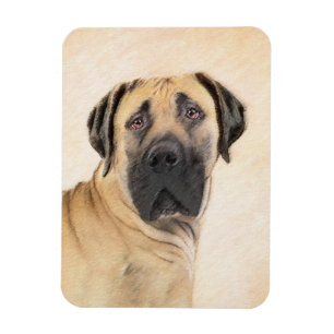 Boerboel-Malerei - Niedliche Original Hunde-Kunst Magnet