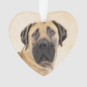Boerboel-Malerei - Niedliche Original Hunde-Kunst Ornament
