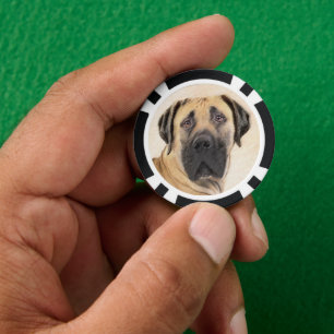 Boerboel-Malerei - Niedliche Original Hunde-Kunst Pokerchips