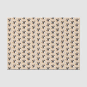 Boerboel-Malerei - Niedliche Original Hunde-Kunst Seidenpapier