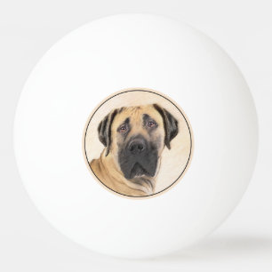 Boerboel-Malerei - Niedliche Original Hunde-Kunst Tischtennisball