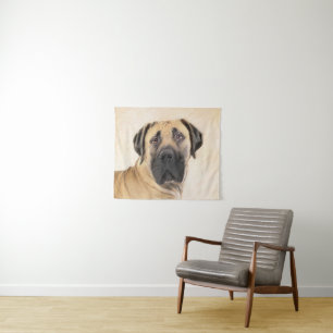 Boerboel-Malerei - Niedliche Original Hunde-Kunst Wandteppich