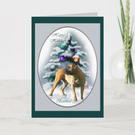 Boerboel Weihnachtsgeschenke Feiertagskarte
