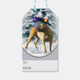 Boerboel Weihnachtsgeschenke Tags Geschenkanhänger