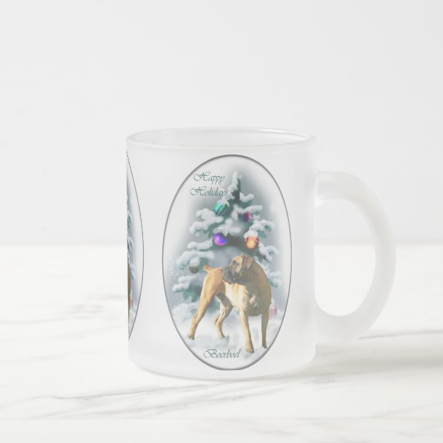 Boerboel Weihnachtsgeschenke Zweifarbige Tasse (Rechts)