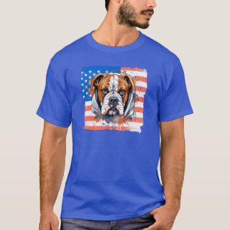 BoerDogbreed dogdad DogMom BoerDog USAFlag Geschen T-Shirt