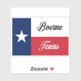 Boerne Texas Flag Aufkleber