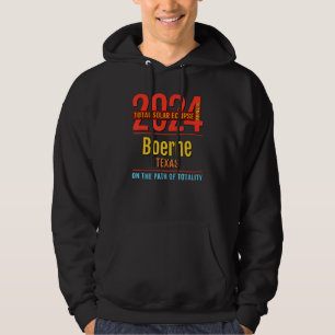 Boerne Texas TX Total Solar Eclipse 2024 4 Hoodie