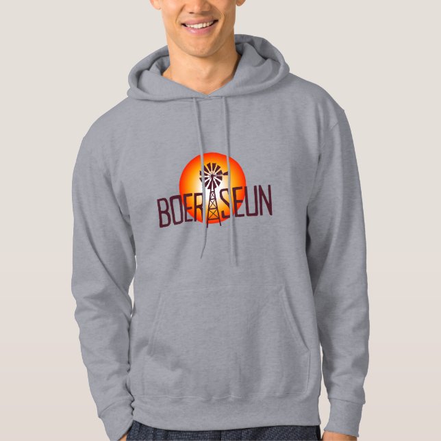 BOERSEUN Windpomp Afrikaans Saffa Expat Hoodie (Vorderseite)