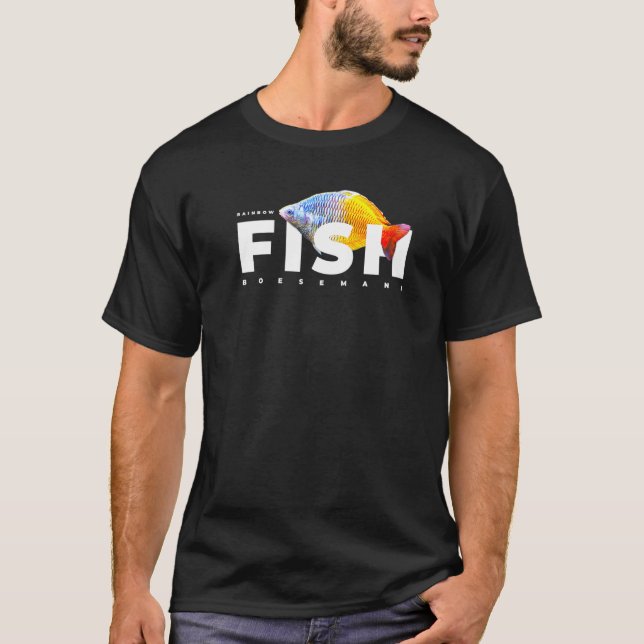 Boesemani Regenbogenfisch Pfleger T-Shirt (Vorderseite)