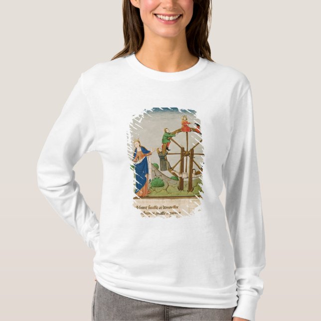 Boethius mit dem Glücksrad T-Shirt (Vorderseite)