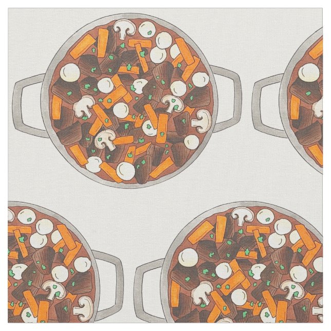 Boeuf Bourguignon Beef Burgundy Stew Französisch F Stoff (Nahaufnahme)