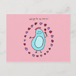 Boey will you be my valentine card feiertagspostkarte