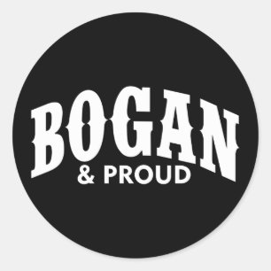 Bogan & Proud Runder Aufkleber