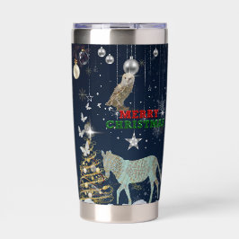 Boganhues Fantasy-Print-Weihnachtsaufkleber Thermobecher