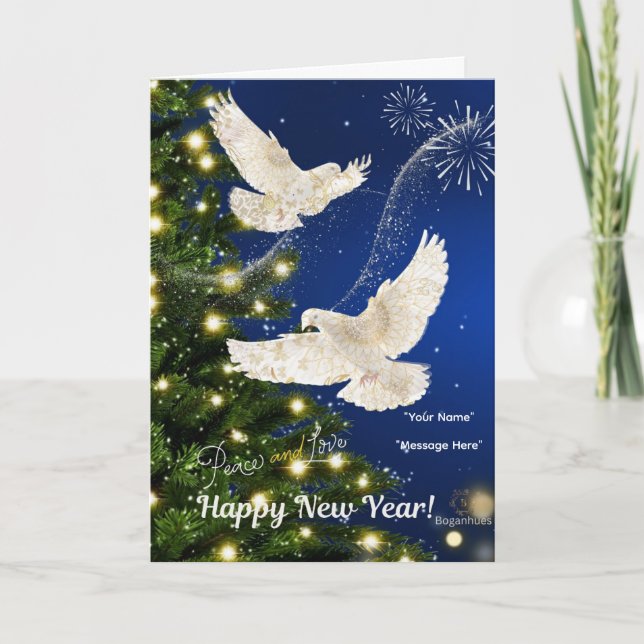 Boganhues New Year Print Card Karte (Vorderseite)