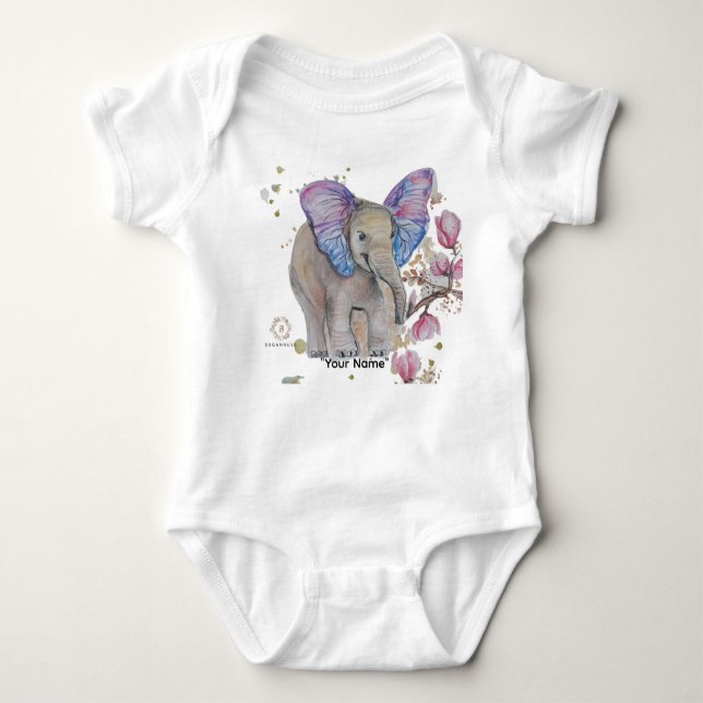 Boganhues Whimsical Art Baby Strampler (Vorderseite)