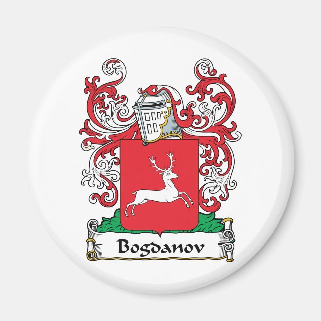 Bogdanov Familienwappen Magnet (Vorne)