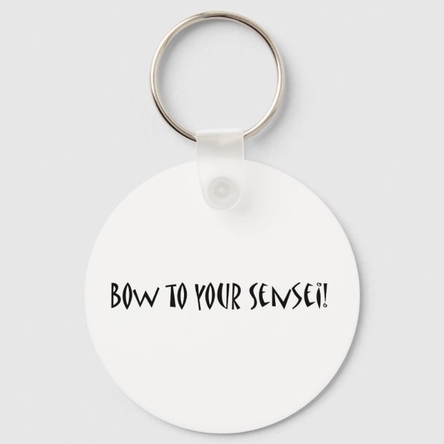 Bogen an Ihren Sensei Schlüsselanhänger (Vorderseite)