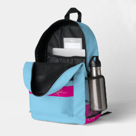 Bogen auf Rosa Bedruckter Rucksack