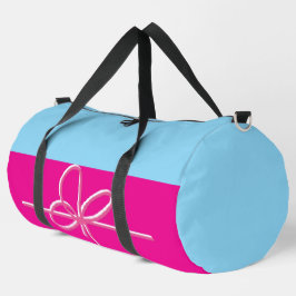 Bogen auf Rosa Groß Duffle Bag