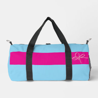 Bogen auf Rosa Klein Duffle Bag