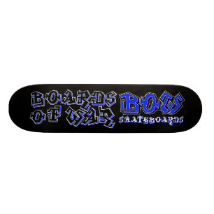 BOGEN blaue Graffiti-Plattform Skateboard