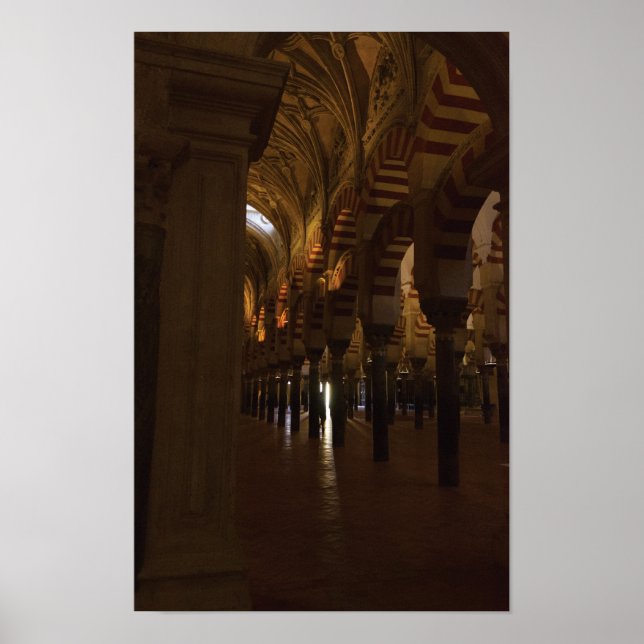 Bögen der Córdoba-Moschee-Kathedrale - Fotografie Poster (Vorne)