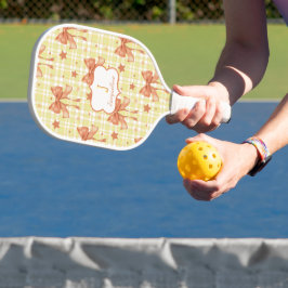 Bogen der gelben Orange Feminine Coquette Pickleball Schläger