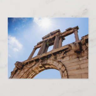 Bogen des Hadrian, Athen, Griechenland Postkarte