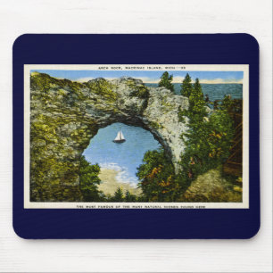 Bogen-Felsen Mackinac Insel, Michigan Mousepad