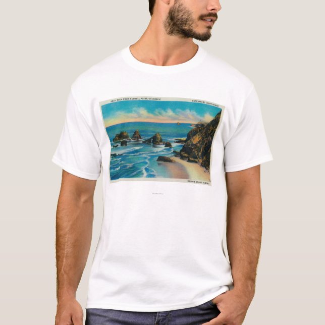 Bogen-Felsen von Maxwell-Punkt, OceansideCoast T-Shirt (Vorderseite)