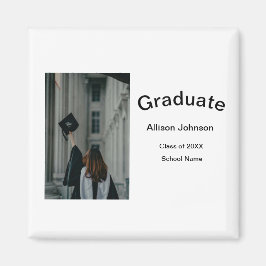Bogen Foto Moderne, schlichte Graduierungsparty Magnet